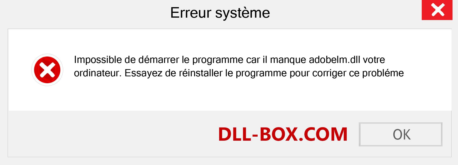 Le fichier adobelm.dll est manquant ?. Télécharger pour Windows 7, 8, 10 - Correction de l'erreur manquante adobelm dll sur Windows, photos, images